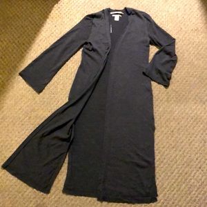 Merino wool long cardigan